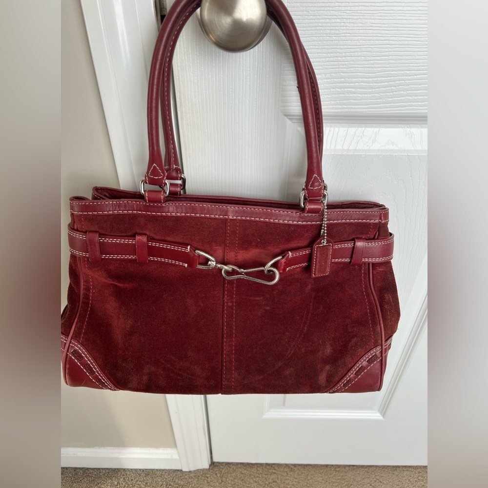 Coach suede bag